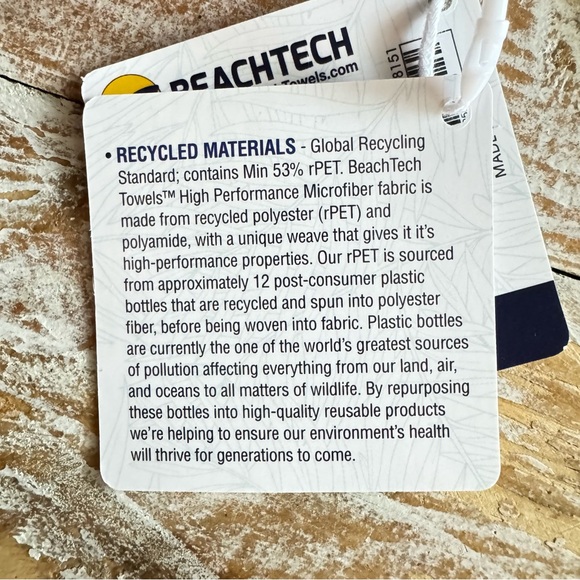 ❣️BeachTech High Performance Red Stripe Beach Towel❣️ ~large 30"x"60 - Picture 13 of 16